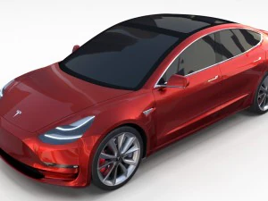 tesla model 3 and model s pack 3D Model