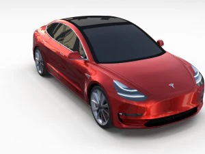 tesla model 3 and model s pack 3D Model