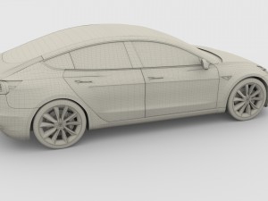 tesla model 3 and model s pack 3D मॉडल
