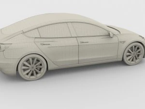 tesla model 3 and model s pack 3D Model