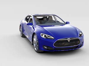 tesla model 3 and model s with interior pack 3Dモデル