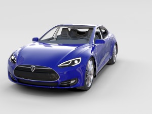 tesla model 3 and model s with interior pack 3Dモデル