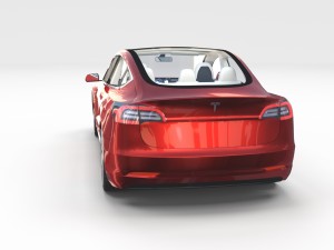 tesla model 3 and model s with interior pack 3Dモデル
