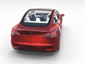 tesla model 3 and model s with interior pack 3Dモデル