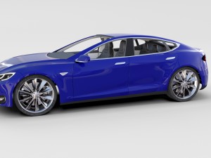 tesla model 3 and model s with interior pack 3Dモデル