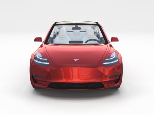 tesla model 3 and model s with interior pack 3Dモデル