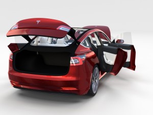 tesla model 3 and model s with interior pack 3Dモデル