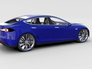 tesla model 3 dan model s dengan paket interior Model 3D