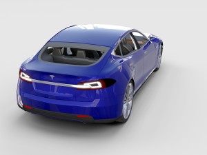 tesla model 3 and model s with interior pack 3Dモデル