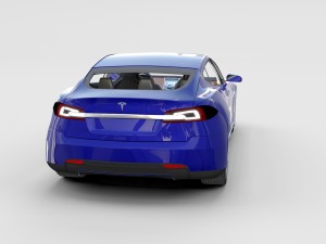 tesla model 3 and model s with interior pack 3Dモデル