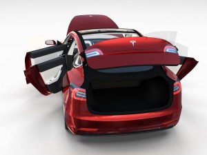 tesla model 3 and model s with interior pack 3Dモデル