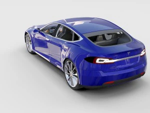 tesla model 3 dan model s dengan paket interior Model 3D