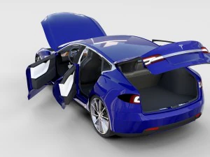 tesla model 3 dan model s dengan paket interior Model 3D