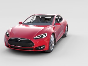 tesla model 3 and model s with interior and chassi Modello 3D