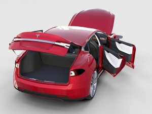 tesla model 3 and model s with interior and chassi Modello 3D