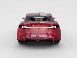 tesla model 3 and model s with interior and chassi Modello 3D