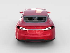 tesla model 3 and model s with interior and chassi Modello 3D