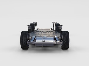 tesla model 3 and model s with interior and chassi Modello 3D
