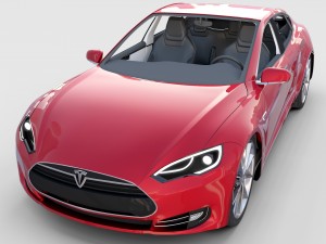 tesla model 3 and model s with interior and chassi Modello 3D
