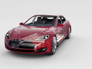 tesla model 3 and model s with interior and chassi Modello 3D