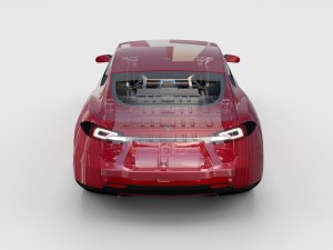 tesla model 3 and model s with interior and chassi Modello 3D