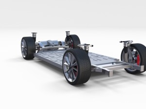 tesla model 3 and model s chassis pack 3D 모델