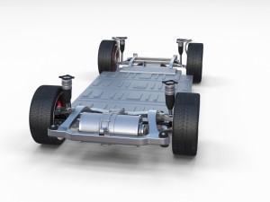 tesla model 3 and model s chassis pack 3D 모델