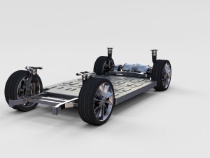 tesla model 3 and model s chassis pack 3D 모델