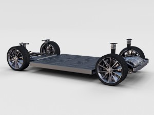 tesla model 3 and model s chassis pack 3D 모델