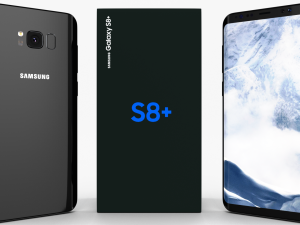 samsung galaxy s8 plus midnight black 3D Model