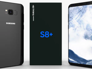 Samsung Galaxy S8 Plus Mitternachtsschwarz 3D Modell