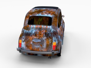 fiat 500 pack Modelo 3D