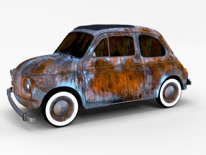 fiat 500 pack Modelo 3D