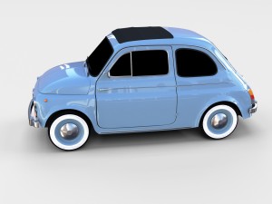 fiat 500 pack Modelo 3D