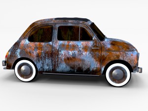fiat 500 pack Modelo 3D