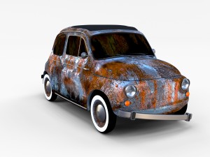 fiat 500 pack Modelo 3D