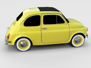 fiat 500 pack Modelo 3D