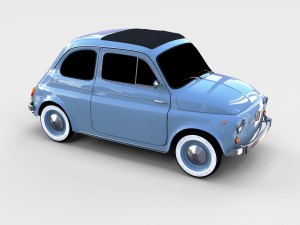 fiat 500 pack Modelo 3D