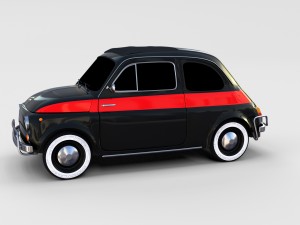 fiat 500 pack Modelo 3D