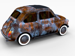 fiat 500 pack Modelo 3D