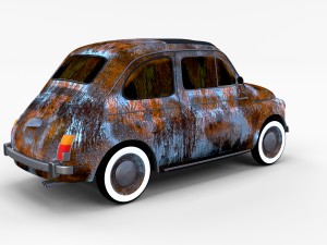 fiat 500 pack Modelo 3D