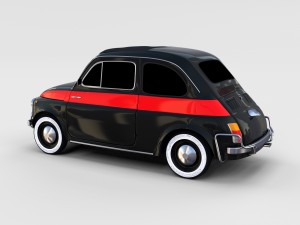 fiat 500 pack Modelo 3D