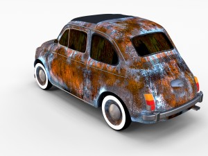 fiat 500 pack Modelo 3D