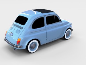 fiat 500 pack Modelo 3D