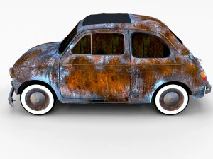 fiat 500 pack 3D Model