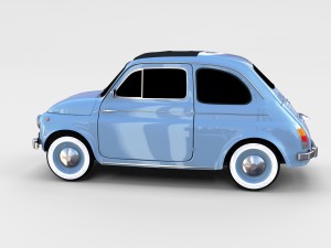 fiat 500 pack Modelo 3D