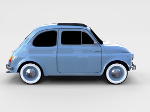 fiat 500 pack Modelo 3D