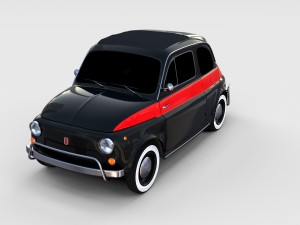 fiat 500 pack Modelo 3D
