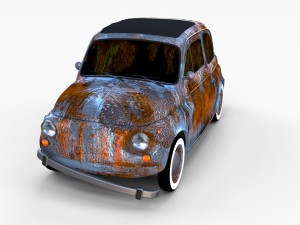 fiat 500 pack Modelo 3D