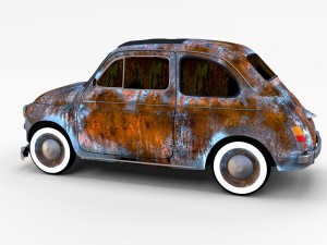 fiat 500 pack Modelo 3D